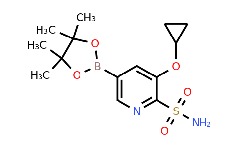 3-Cyclopropoxy-5-(4,4,5,5-tetramethyl-1,3,2-dioxaborolan-2-YL)pyridine-2-sulfonamide
