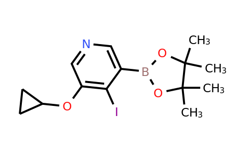 3-Cyclopropoxy-4-iodo-5-(4,4,5,5-tetramethyl-1,3,2-dioxaborolan-2-YL)pyridine