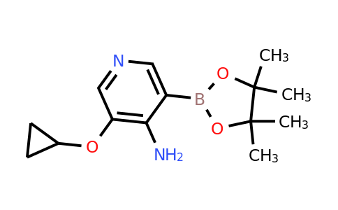 3-Cyclopropoxy-5-(4,4,5,5-tetramethyl-1,3,2-dioxaborolan-2-YL)pyridin-4-amine
