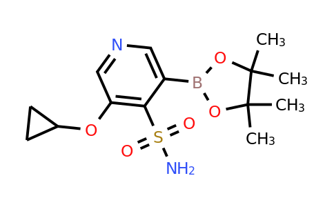 3-Cyclopropoxy-5-(4,4,5,5-tetramethyl-1,3,2-dioxaborolan-2-YL)pyridine-4-sulfonamide
