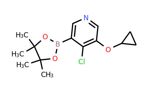 4-Chloro-3-cyclopropoxy-5-(4,4,5,5-tetramethyl-1,3,2-dioxaborolan-2-YL)pyridine
