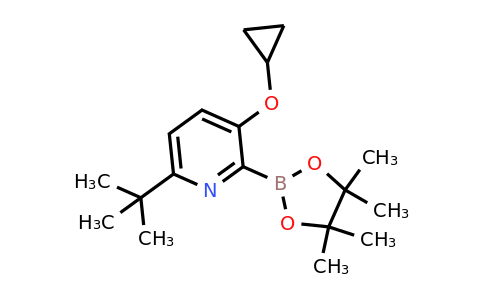 6-Tert-butyl-3-cyclopropoxy-2-(4,4,5,5-tetramethyl-1,3,2-dioxaborolan-2-YL)pyridine