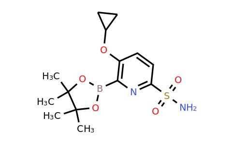 5-Cyclopropoxy-6-(4,4,5,5-tetramethyl-1,3,2-dioxaborolan-2-YL)pyridine-2-sulfonamide