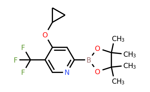4-Cyclopropoxy-2-(4,4,5,5-tetramethyl-1,3,2-dioxaborolan-2-YL)-5-(trifluoromethyl)pyridine