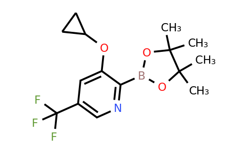 3-Cyclopropoxy-2-(4,4,5,5-tetramethyl-1,3,2-dioxaborolan-2-YL)-5-(trifluoromethyl)pyridine