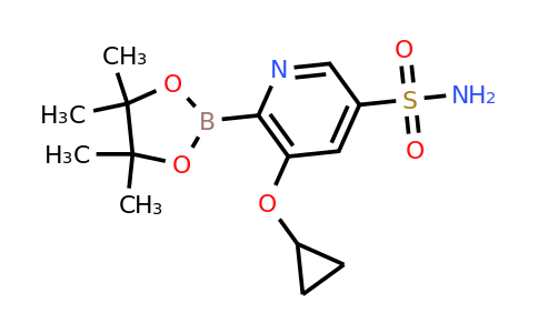5-Cyclopropoxy-6-(4,4,5,5-tetramethyl-1,3,2-dioxaborolan-2-YL)pyridine-3-sulfonamide