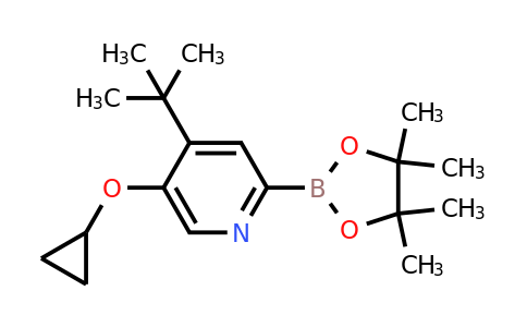 4-Tert-butyl-5-cyclopropoxy-2-(4,4,5,5-tetramethyl-1,3,2-dioxaborolan-2-YL)pyridine