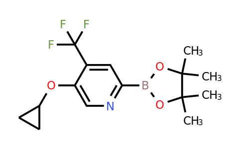 5-Cyclopropoxy-2-(4,4,5,5-tetramethyl-1,3,2-dioxaborolan-2-YL)-4-(trifluoromethyl)pyridine