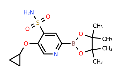 5-Cyclopropoxy-2-(4,4,5,5-tetramethyl-1,3,2-dioxaborolan-2-YL)pyridine-4-sulfonamide
