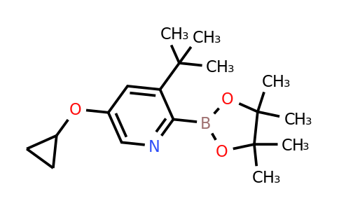 3-Tert-butyl-5-cyclopropoxy-2-(4,4,5,5-tetramethyl-1,3,2-dioxaborolan-2-YL)pyridine
