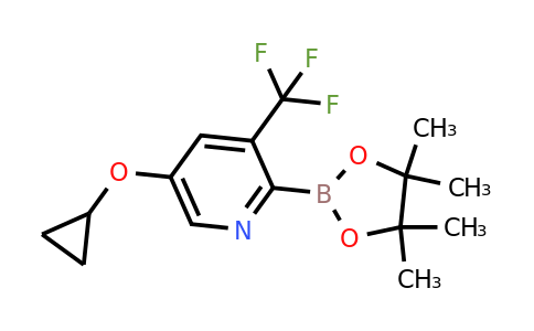 5-Cyclopropoxy-2-(4,4,5,5-tetramethyl-1,3,2-dioxaborolan-2-YL)-3-(trifluoromethyl)pyridine