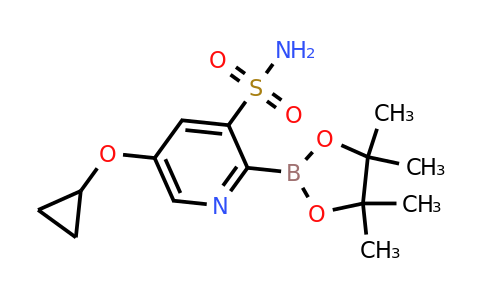 5-Cyclopropoxy-2-(4,4,5,5-tetramethyl-1,3,2-dioxaborolan-2-YL)pyridine-3-sulfonamide