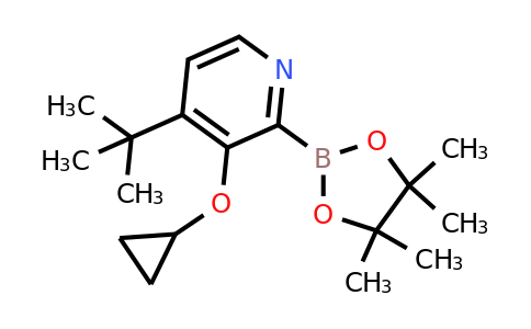 4-Tert-butyl-3-cyclopropoxy-2-(4,4,5,5-tetramethyl-1,3,2-dioxaborolan-2-YL)pyridine