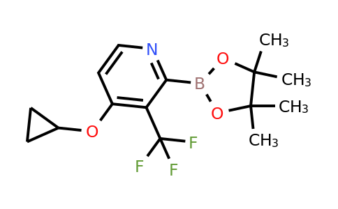 4-Cyclopropoxy-2-(4,4,5,5-tetramethyl-1,3,2-dioxaborolan-2-YL)-3-(trifluoromethyl)pyridine