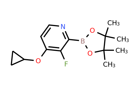4-Cyclopropoxy-3-fluoro-2-(4,4,5,5-tetramethyl-1,3,2-dioxaborolan-2-YL)pyridine
