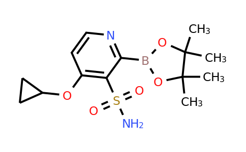 4-Cyclopropoxy-2-(4,4,5,5-tetramethyl-1,3,2-dioxaborolan-2-YL)pyridine-3-sulfonamide