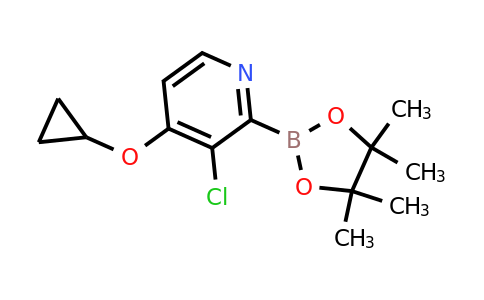 3-Chloro-4-cyclopropoxy-2-(4,4,5,5-tetramethyl-1,3,2-dioxaborolan-2-YL)pyridine
