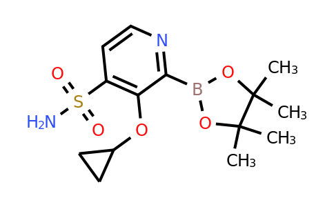 3-Cyclopropoxy-2-(4,4,5,5-tetramethyl-1,3,2-dioxaborolan-2-YL)pyridine-4-sulfonamide