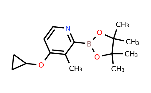 4-Cyclopropoxy-3-methyl-2-(4,4,5,5-tetramethyl-1,3,2-dioxaborolan-2-YL)pyridine