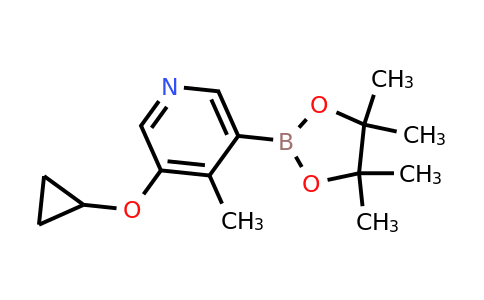 3-Cyclopropoxy-4-methyl-5-(4,4,5,5-tetramethyl-1,3,2-dioxaborolan-2-YL)pyridine