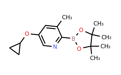 5-Cyclopropoxy-3-methyl-2-(4,4,5,5-tetramethyl-1,3,2-dioxaborolan-2-YL)pyridine