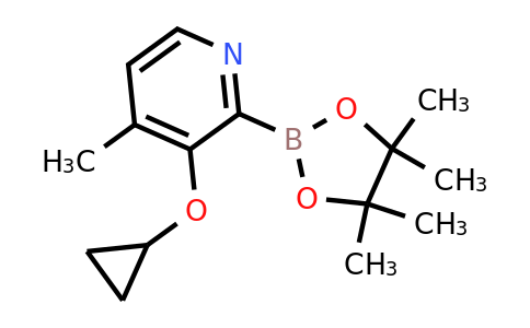 3-Cyclopropoxy-4-methyl-2-(4,4,5,5-tetramethyl-1,3,2-dioxaborolan-2-YL)pyridine