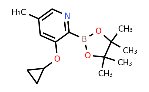 3-Cyclopropoxy-5-methyl-2-(4,4,5,5-tetramethyl-1,3,2-dioxaborolan-2-YL)pyridine