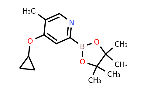 4-Cyclopropoxy-5-methyl-2-(4,4,5,5-tetramethyl-1,3,2-dioxaborolan-2-YL)pyridine