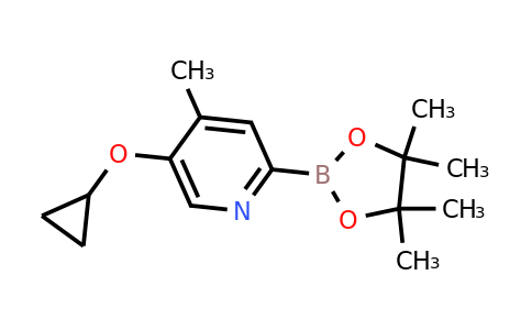 5-Cyclopropoxy-4-methyl-2-(4,4,5,5-tetramethyl-1,3,2-dioxaborolan-2-YL)pyridine