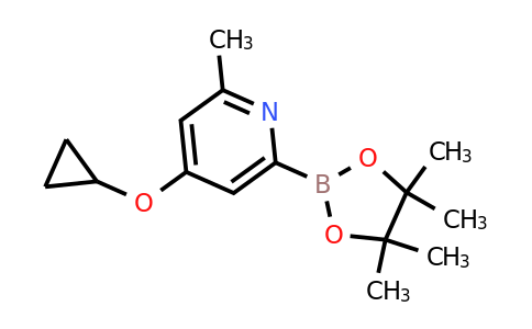 4-Cyclopropoxy-2-methyl-6-(4,4,5,5-tetramethyl-1,3,2-dioxaborolan-2-YL)pyridine