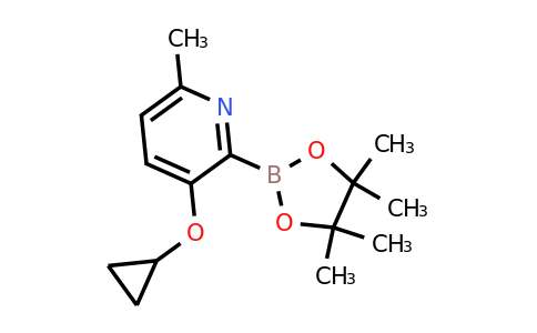 3-Cyclopropoxy-6-methyl-2-(4,4,5,5-tetramethyl-1,3,2-dioxaborolan-2-YL)pyridine