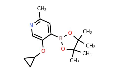 5-Cyclopropoxy-2-methyl-4-(4,4,5,5-tetramethyl-1,3,2-dioxaborolan-2-YL)pyridine