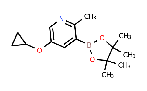 5-Cyclopropoxy-2-methyl-3-(4,4,5,5-tetramethyl-1,3,2-dioxaborolan-2-YL)pyridine