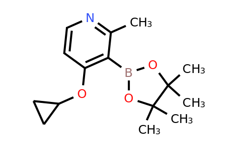 4-Cyclopropoxy-2-methyl-3-(4,4,5,5-tetramethyl-1,3,2-dioxaborolan-2-YL)pyridine