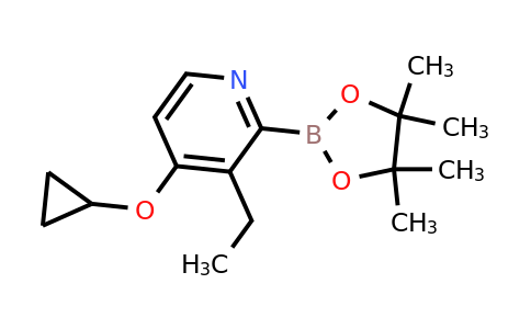 4-Cyclopropoxy-3-ethyl-2-(4,4,5,5-tetramethyl-1,3,2-dioxaborolan-2-YL)pyridine