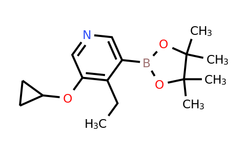 3-Cyclopropoxy-4-ethyl-5-(4,4,5,5-tetramethyl-1,3,2-dioxaborolan-2-YL)pyridine