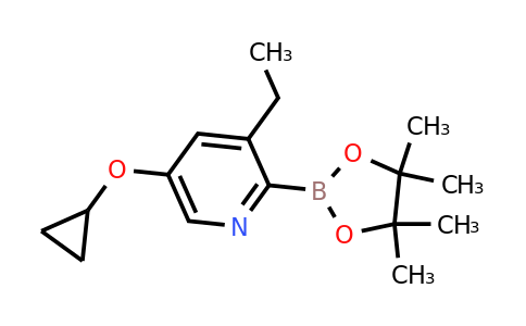 5-Cyclopropoxy-3-ethyl-2-(4,4,5,5-tetramethyl-1,3,2-dioxaborolan-2-YL)pyridine