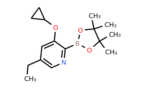 3-Cyclopropoxy-5-ethyl-2-(4,4,5,5-tetramethyl-1,3,2-dioxaborolan-2-YL)pyridine