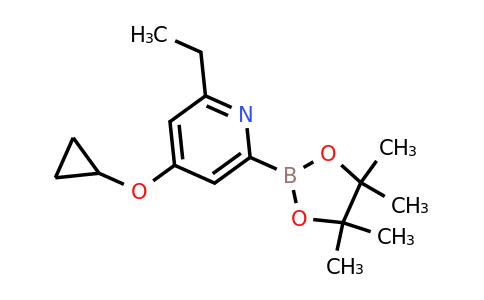 4-Cyclopropoxy-2-ethyl-6-(4,4,5,5-tetramethyl-1,3,2-dioxaborolan-2-YL)pyridine