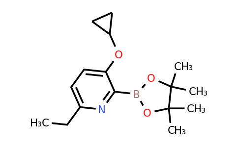 3-Cyclopropoxy-6-ethyl-2-(4,4,5,5-tetramethyl-1,3,2-dioxaborolan-2-YL)pyridine