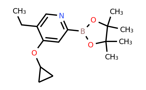 4-Cyclopropoxy-5-ethyl-2-(4,4,5,5-tetramethyl-1,3,2-dioxaborolan-2-YL)pyridine