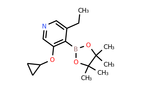 3-Cyclopropoxy-5-ethyl-4-(4,4,5,5-tetramethyl-1,3,2-dioxaborolan-2-YL)pyridine