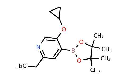 5-Cyclopropoxy-2-ethyl-4-(4,4,5,5-tetramethyl-1,3,2-dioxaborolan-2-YL)pyridine