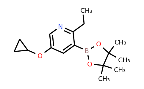 5-Cyclopropoxy-2-ethyl-3-(4,4,5,5-tetramethyl-1,3,2-dioxaborolan-2-YL)pyridine