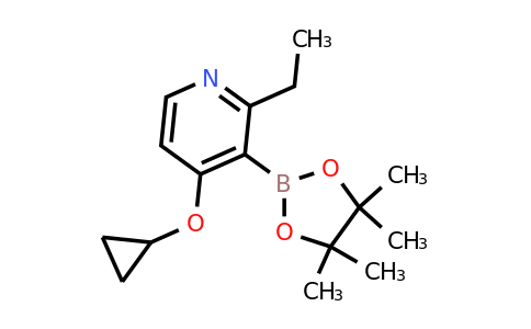 4-Cyclopropoxy-2-ethyl-3-(4,4,5,5-tetramethyl-1,3,2-dioxaborolan-2-YL)pyridine