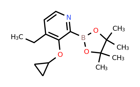 3-Cyclopropoxy-4-ethyl-2-(4,4,5,5-tetramethyl-1,3,2-dioxaborolan-2-YL)pyridine