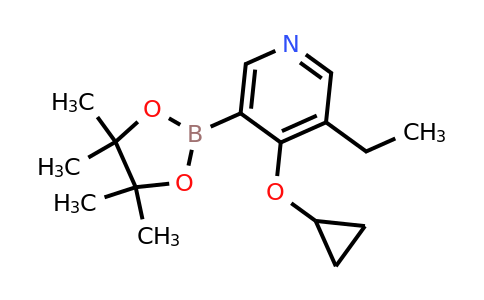 4-Cyclopropoxy-3-ethyl-5-(4,4,5,5-tetramethyl-1,3,2-dioxaborolan-2-YL)pyridine