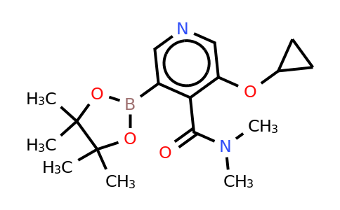 3-Cyclopropoxy-N,n-dimethyl-5-(4,4,5,5-tetramethyl-1,3,2-dioxaborolan-2-YL)isonicotinamide