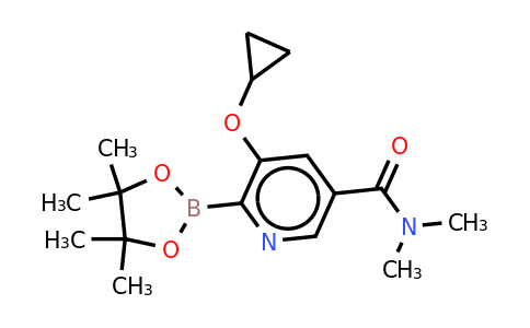 5-Cyclopropoxy-N,n-dimethyl-6-(4,4,5,5-tetramethyl-1,3,2-dioxaborolan-2-YL)nicotinamide