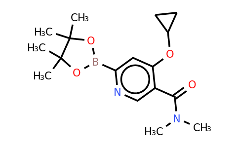4-Cyclopropoxy-N,n-dimethyl-6-(4,4,5,5-tetramethyl-1,3,2-dioxaborolan-2-YL)nicotinamide